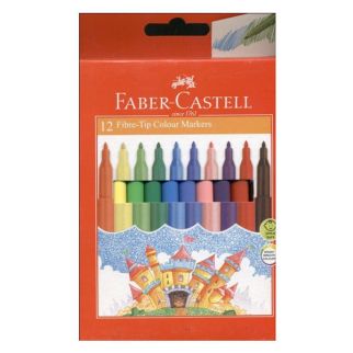 Crayon de couleur feutre 12clrs - Faber Castell