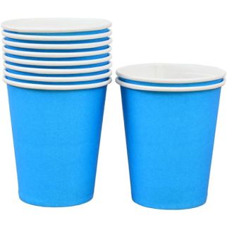 10 GOBELETS EN PAPIER BLEU CIEL MODUS VIVENDI 250ML