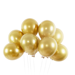 Sachet de 50 Ballons Doré