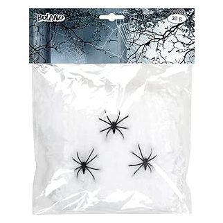 Toile D'araignée 20 g Blanc avec araignées