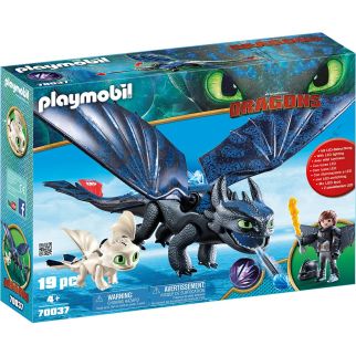 Playmobil Dragons 3 Krokmou Harold et bébé dragon