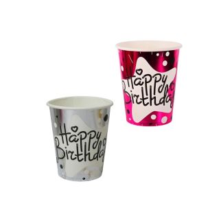 8 Gobelets "Happy Birthday" - DayParty