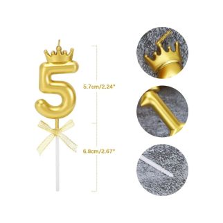 Bougie Chiffre En Plastique -Modèle 6