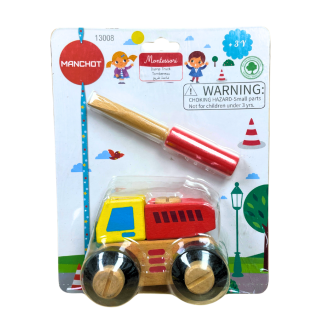 Camion en bois blocs de construction - Manchot