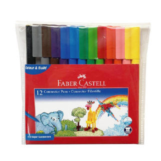 12 Feutres connectors - Faber Castell