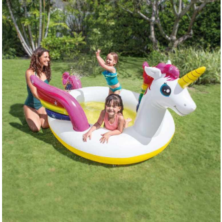 Piscine gonflable licorne 272 x 193 x 104 cm