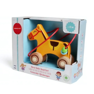 Cheval en Bois Labyrinthe à Perles - Manchot