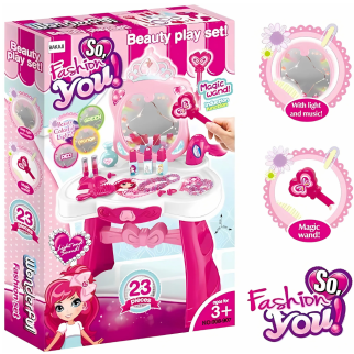 Coiffeuse avec accessoires pour fille