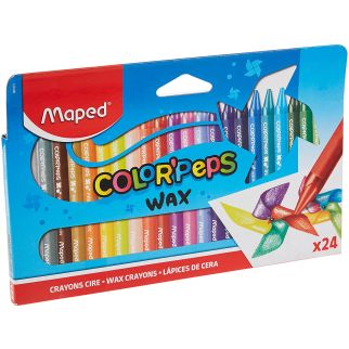 Crayon cires jumbo boîte de 24 - Maped