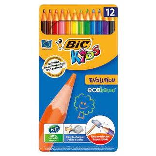 CRAYONS COULEURES BIC METAL KIDS EVOLUTION