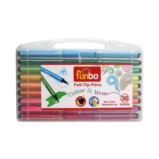 Feutre 36 couleur, boite en plastique - Funbo