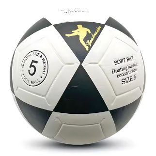 Ballon de foot Milayo / blanc noir