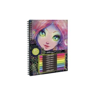 Livre de Coloriage à Pages Noires - Nebulous Stars