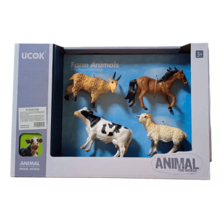 Lot de 6 figurines Animaux de la Ferme
