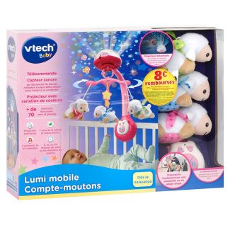 Lumi mobile Compte-Moutons Rose Mobile bébé - VTech