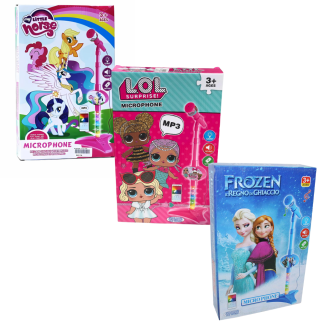 Microphone ASST : Frozen, Little horse, LOL Surprise -Frozen