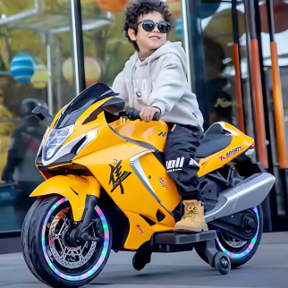 Motos électriques pour enfants 12V-Jaune
