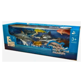 Pack de 8 Figurines Poissons Marins