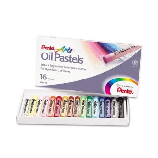 Pastels à l'huile 16 couleurs - Pentel