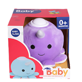 Peluche unicorne avec son et lumière