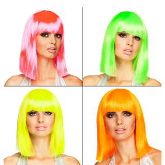PERRUQUE DANCE 4 COUL NEON ASS