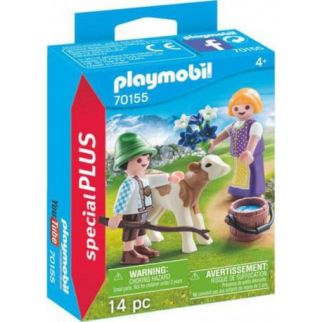 PLAYMOBIL Enfants avec veau