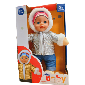 Poupée avec Jacket argentée