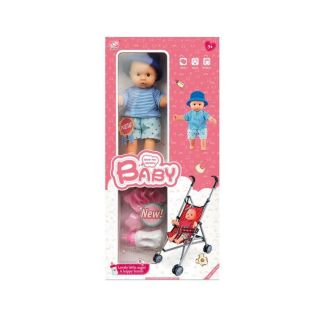 Poupée avec Poussette Pour Fille